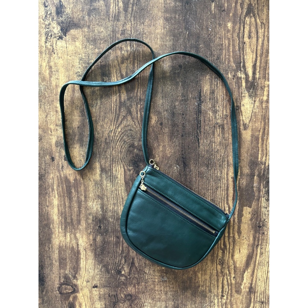 Dry Creek Leather Forest Green Crossbody Bag Jean E Olson Hayden Colorado